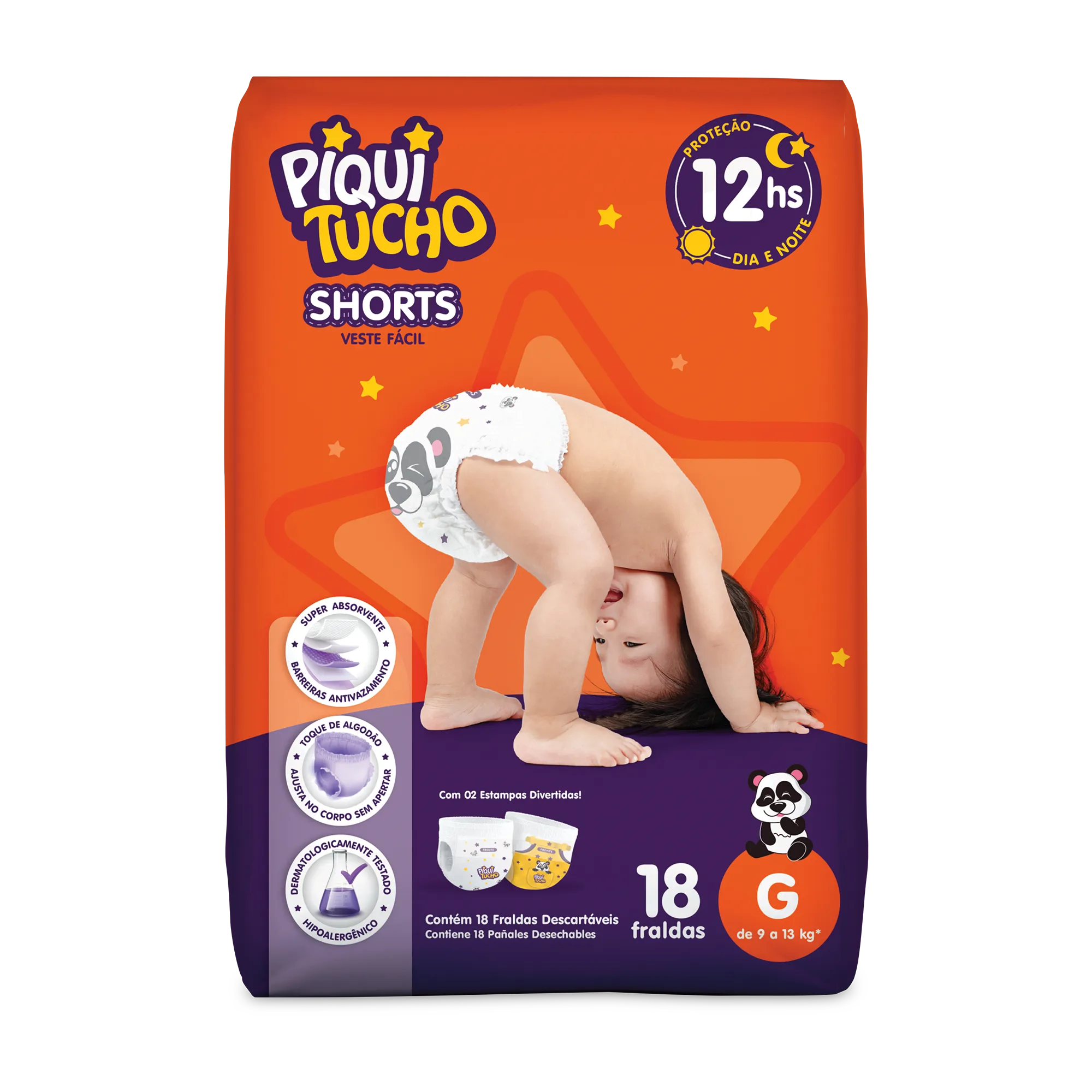 Fraldas Descartáveis Piquitucho Shorts Fraldas Descartáveis Piquitucho Shorts