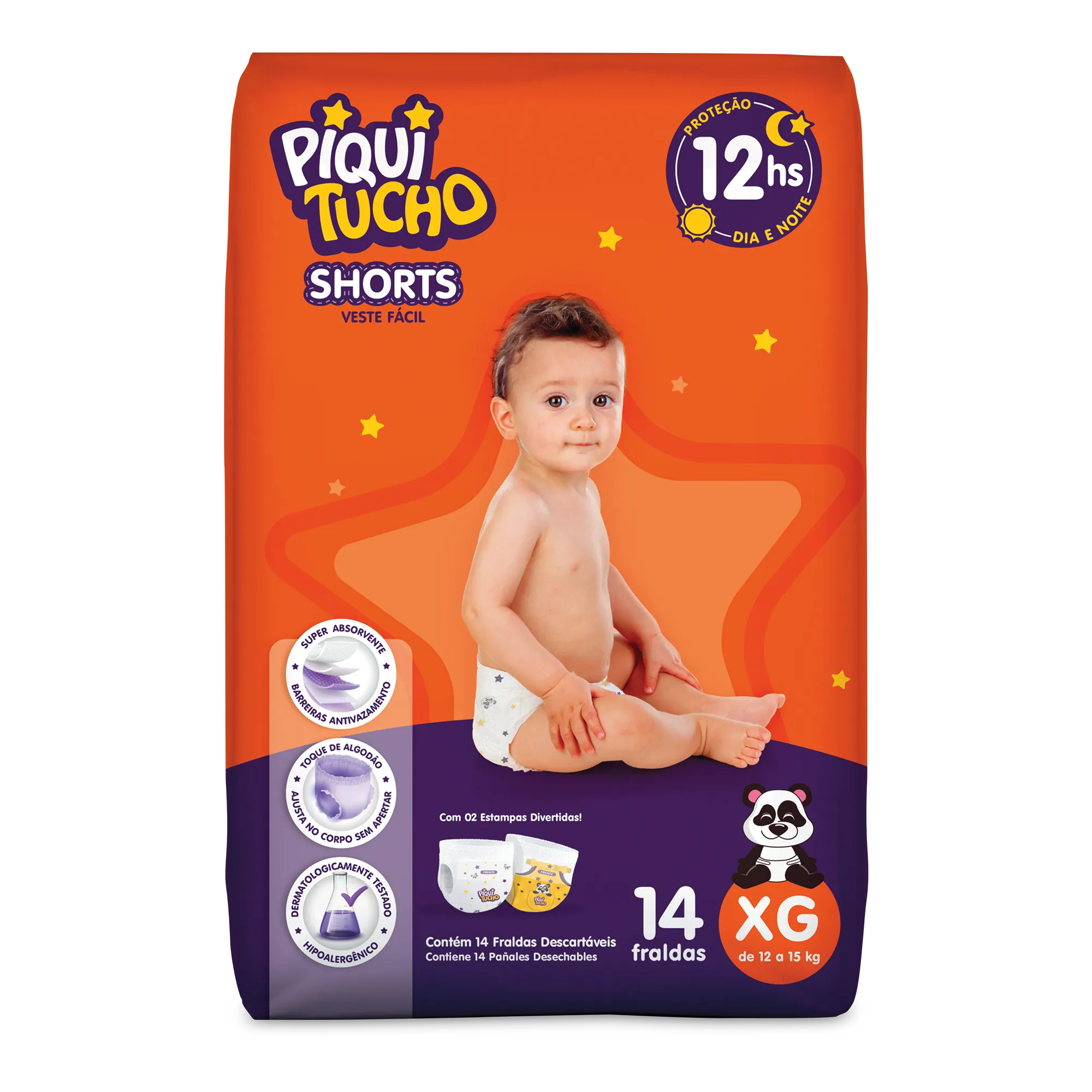 Fraldas Descartáveis Piquitucho Shorts Fraldas Descartáveis Piquitucho Shorts