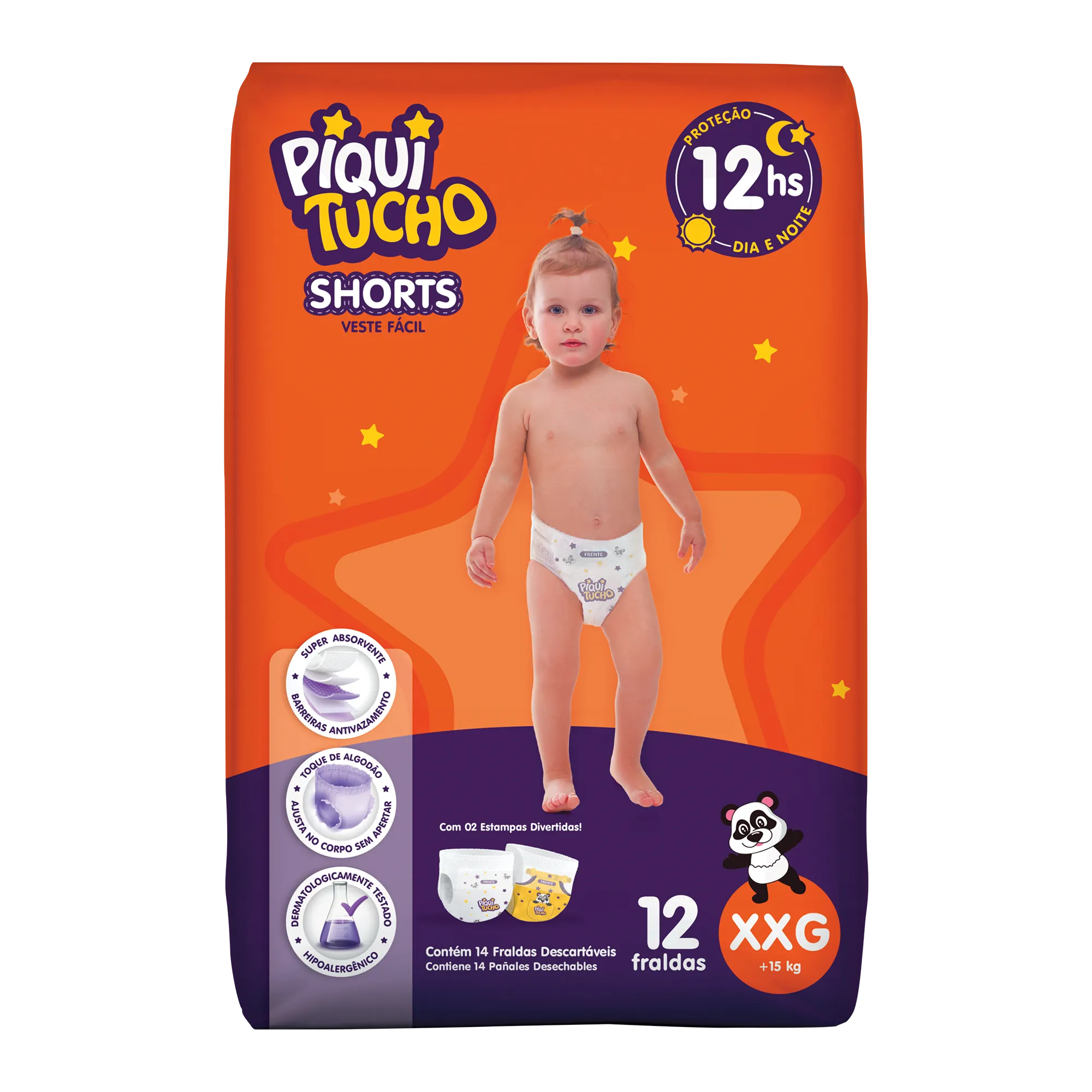 Fraldas Descartáveis Piquitucho Shorts Fraldas Descartáveis Piquitucho Shorts