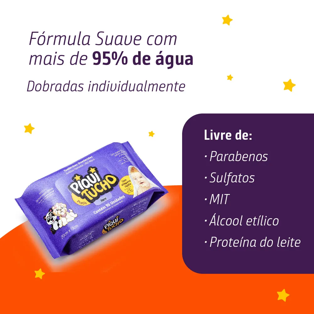 Toalhas Umedecidas Piquitucho Pratic