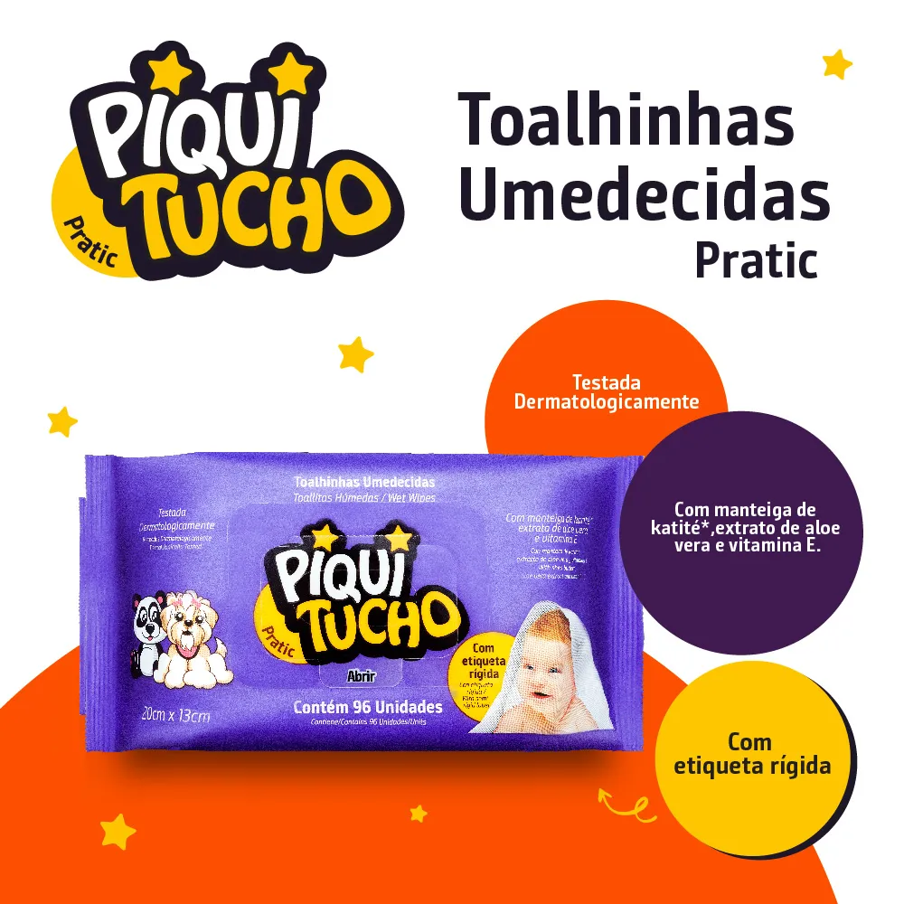 Toalhas Umedecidas Piquitucho Pratic